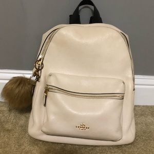 Coach leather backpack